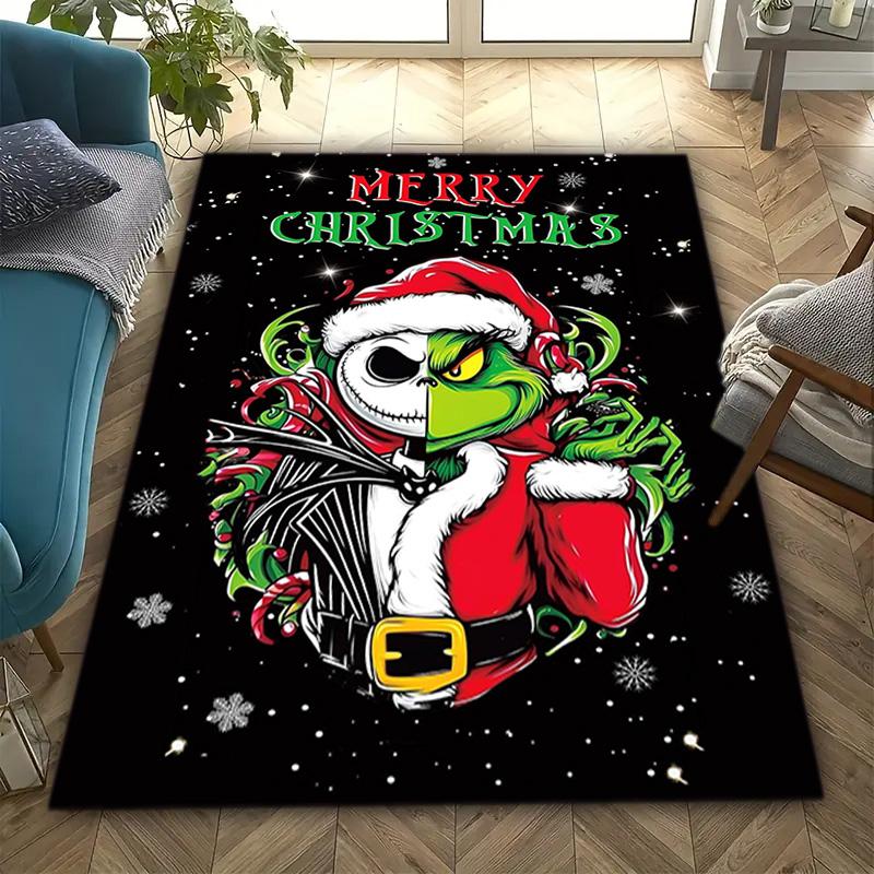 Christmas Gift Comedy Movie How the Grinch Stole Christmas carpet home living room decoration table and chairs anti slip door mat carpet A18