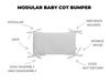 Modular Cot Bumper Khaki