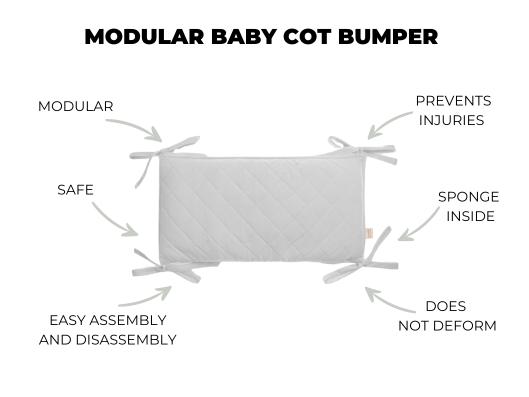 Modular Cot Bumper Khaki