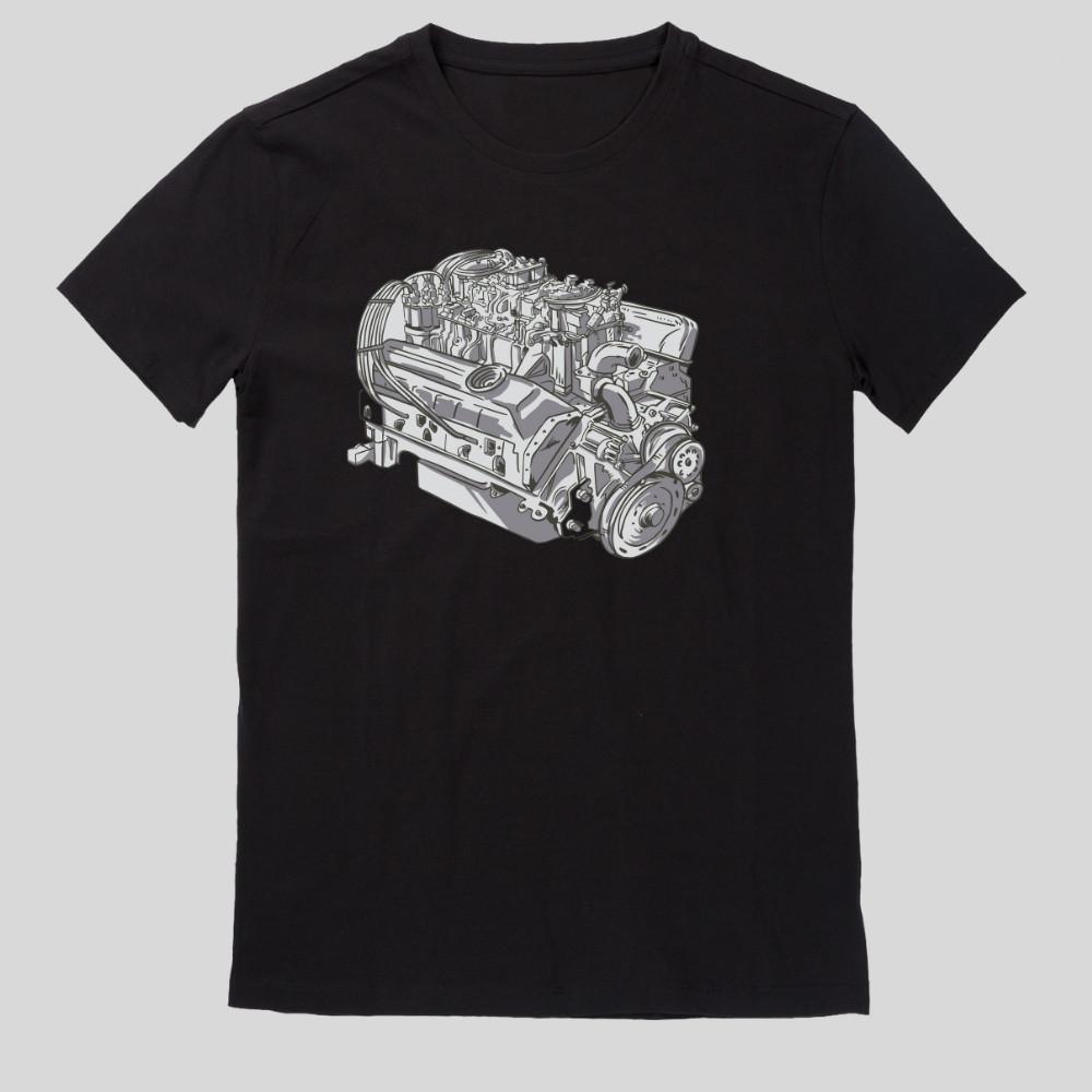 Realistisches Motortechnologie T-ShirtWird in neuem Fenster oder Tab geöffnet