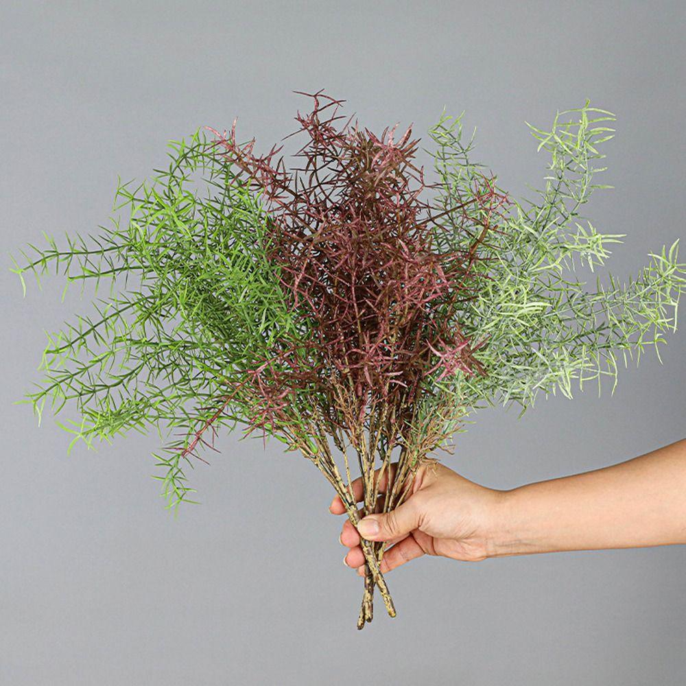 Реалистичные Искусственные Ветки Спаржи Ручной Работы Искусственные Растения Декор для Дома Гостиной