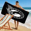 Collingwood Magpies Print Beach Towel, Large Soft Quick Dry Towel for Beach Camping Swimming