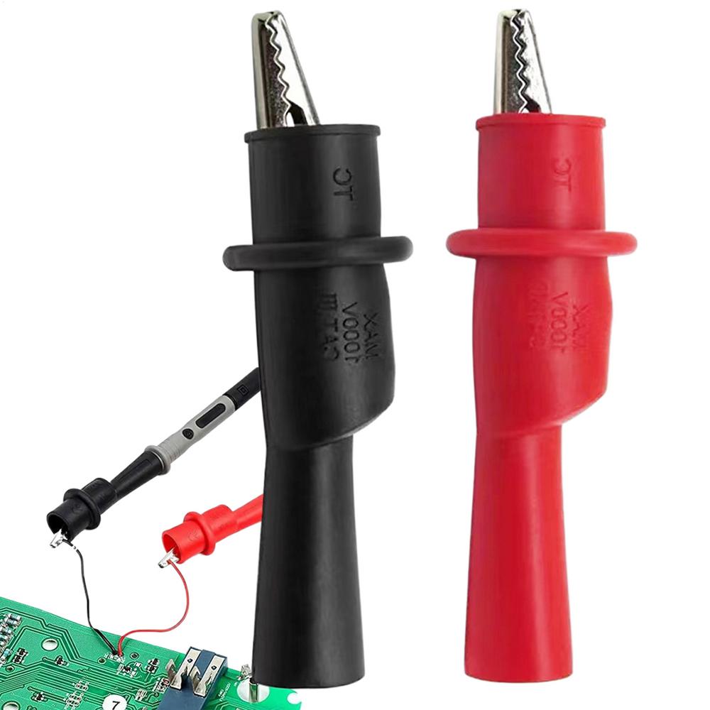 Probe Crocodile Electrical Clamp Universal Test Probe Alligator Clip Electrical Test Lead Connector for Multimeter Tester