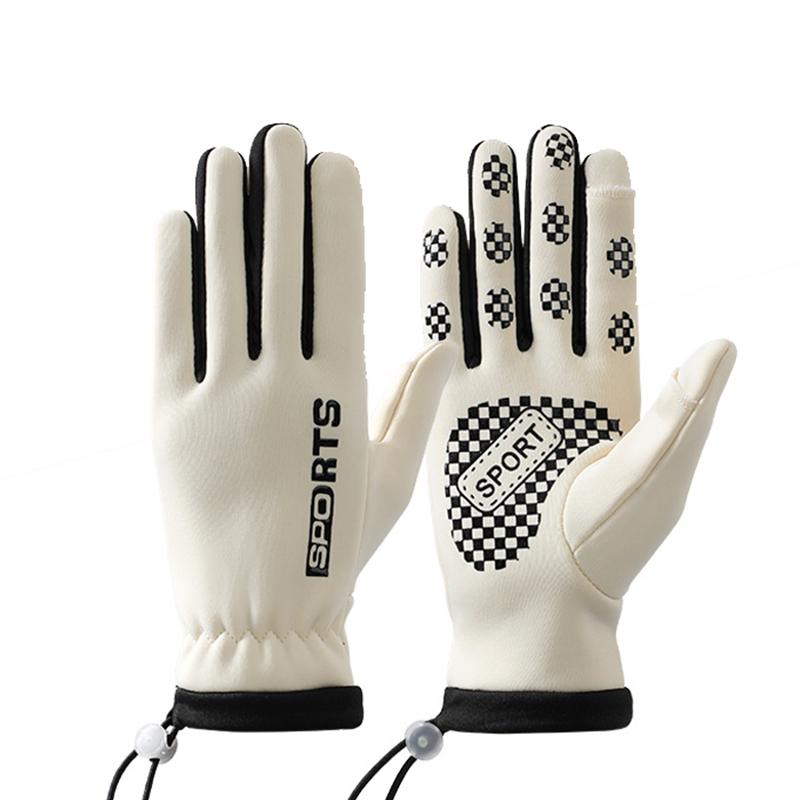 1 пара женских зимних перчаток, модные удобные ветрозащитные перчатки с сенсорным экраном для занятий спортом на открытом воздухе