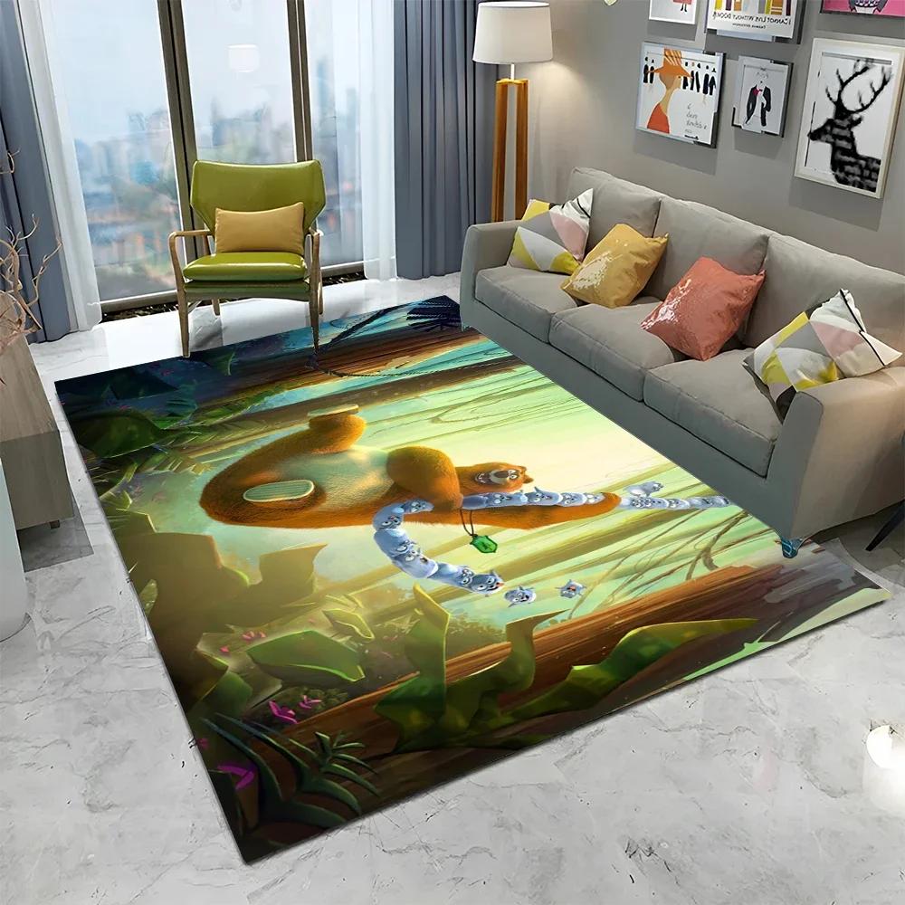 3D Grizzy and The Lemmings Cartoon Carpet Rug для дома, гостиной, спальни, дивана, коврика для двери, детский коврик, нескользящий напольный коврик