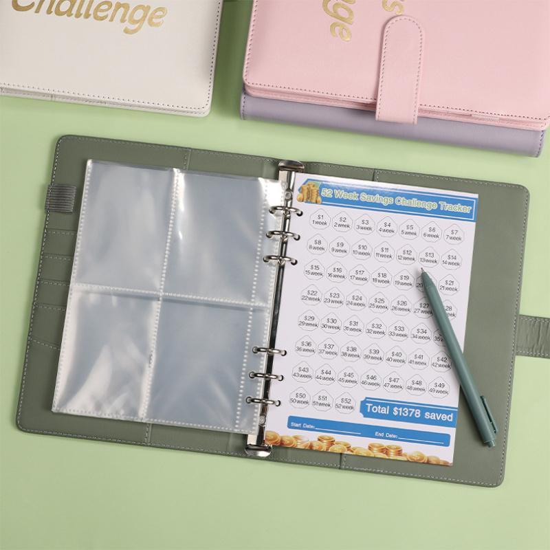1 комплект, 25 конвертов, клейкая лента Saving Money Challenge, хранение 52 недели. Блокнот для экономии бюджета. Saving Money Challenge.