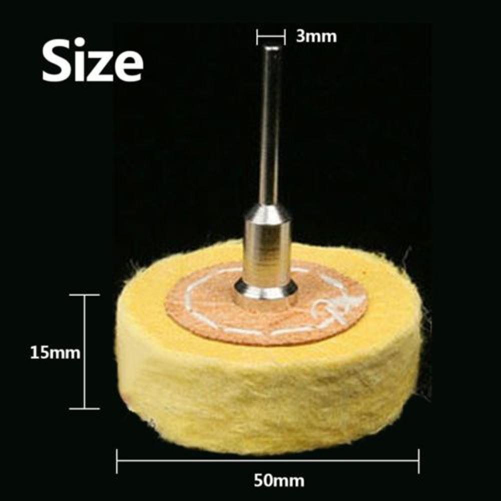 Электроинструмент-2 шт. Полировальное тканевое колесо с хвостовиком 3 мм, насадка для полировки головки щетки для вращающихся инструментов