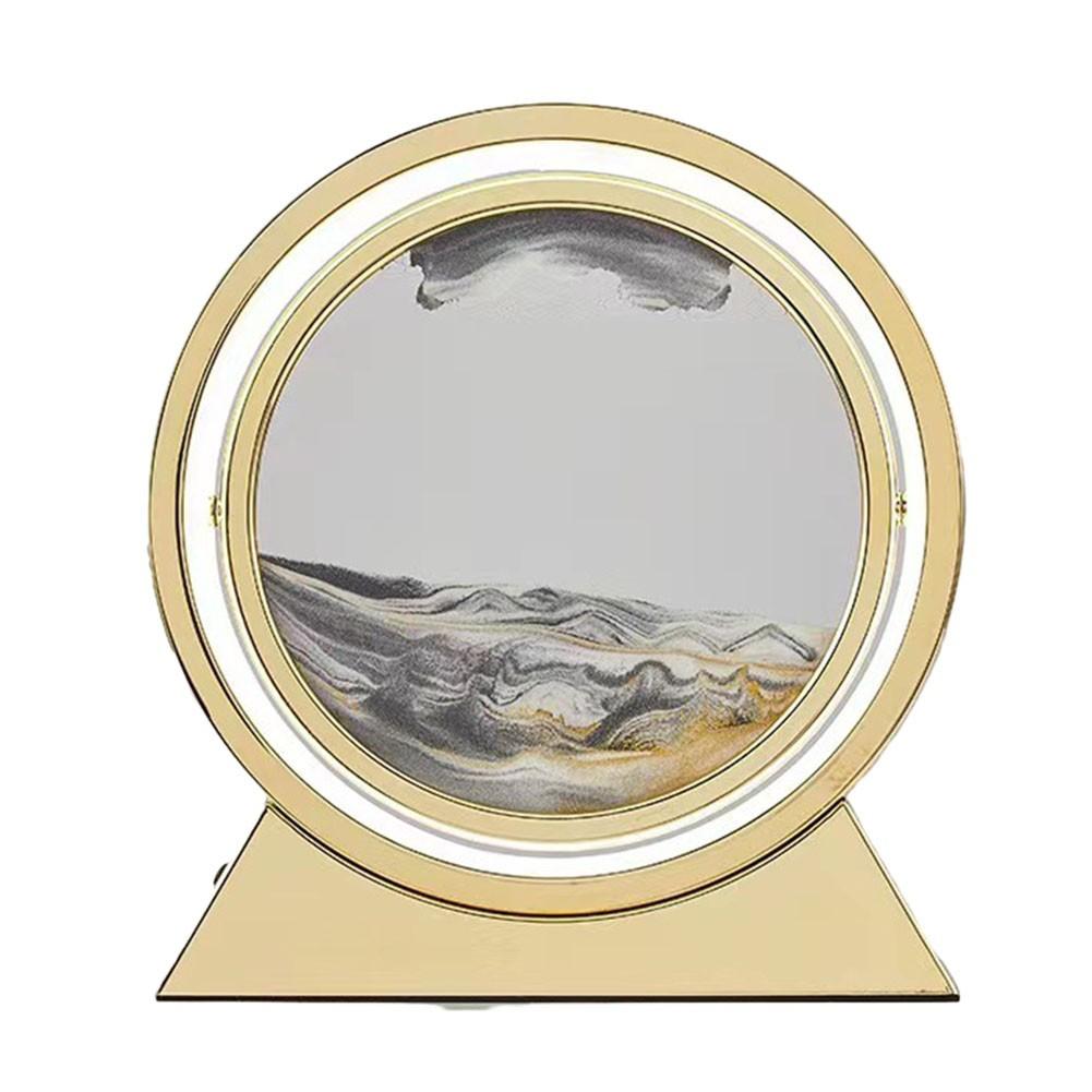 Настольная лампа для спальни с зыбучим песком для глубокого морского пейзажа, песочная картина, декор, подарки