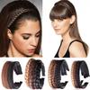 1/1.5/1.8cm Female Hair Hoop Synthetic Wig Braided Headwear Hairband Headband