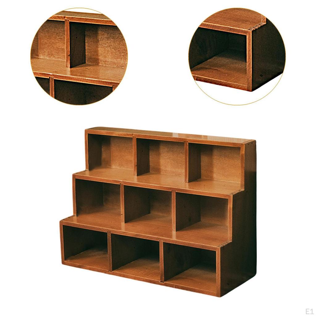 Wood Ladder Lattice Bracket , Rustic, Practical Sturdy Floating Shelf for Jewelry Mini Figurine