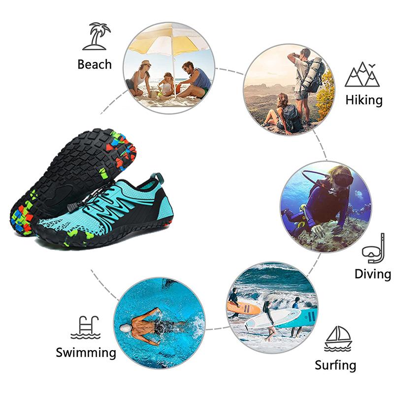Men Women Water Shoes Beach Aqua Shoes Swim Sandals Drainage Wading Shoes Quick Dry Boating Barefoot Yoga Gym Fishing Surfing Sneakers