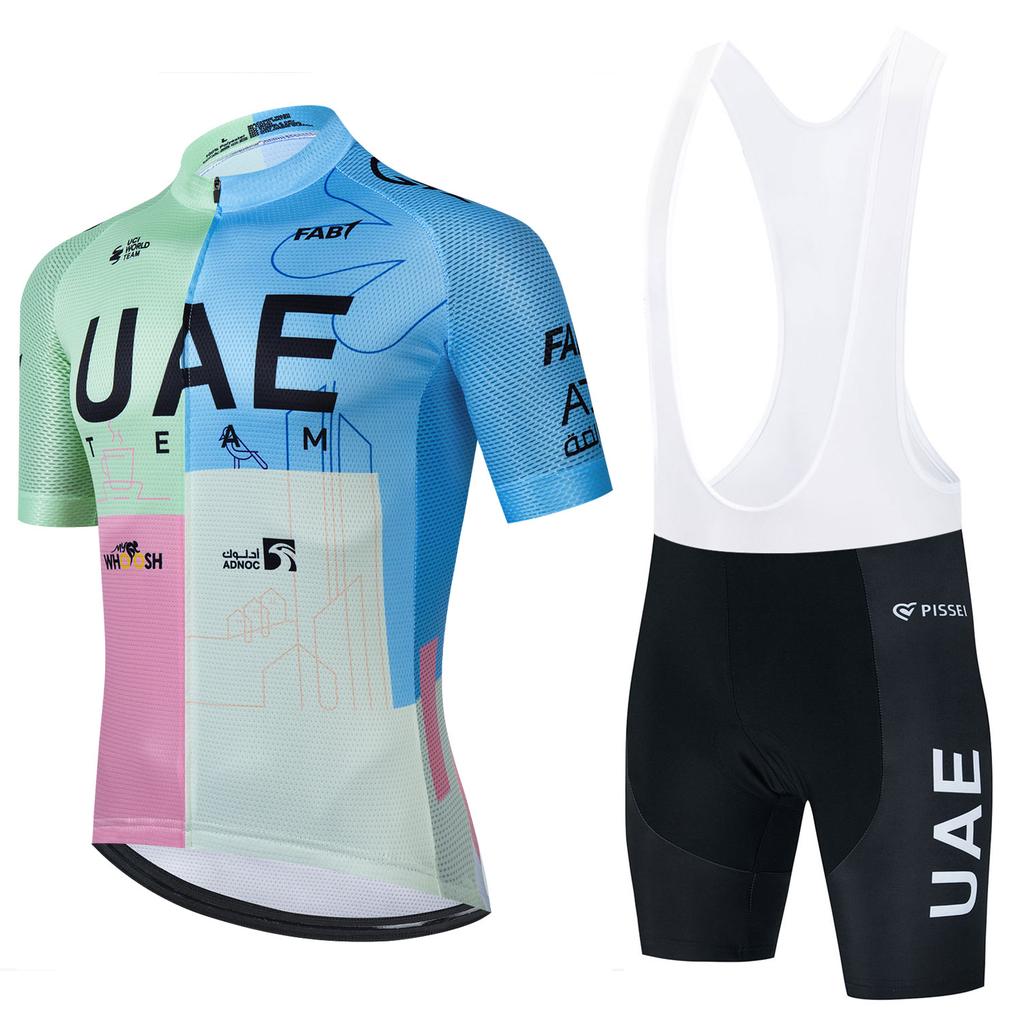 Летний комплект велоформы ОАЭ Мужской Ropa Ciclismo Велосипед Велосипедная одежда Дышащая футболка для горного велосипеда Спортивный костюм для гонок
