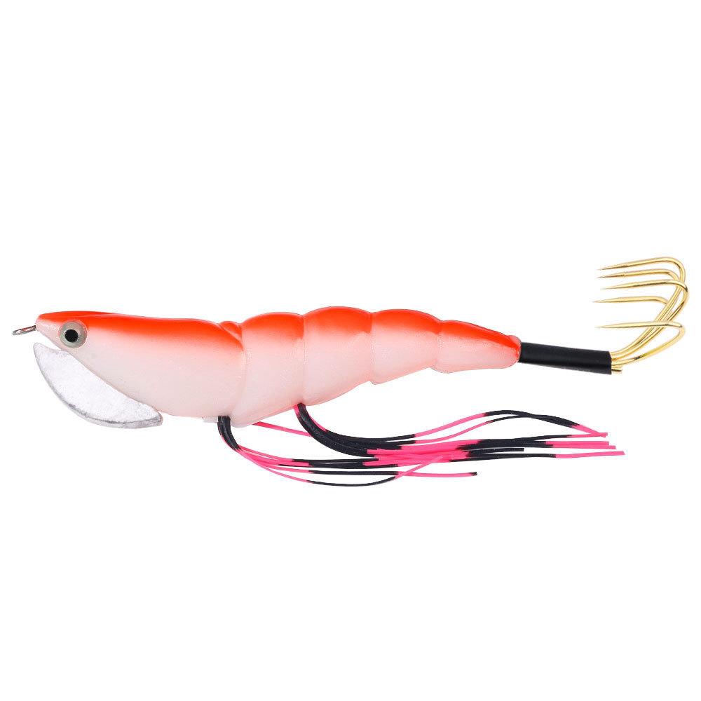 Wooden shrimp lure12CM10Colorful simulated shrimp lure, suitable for both freshwater and saltwater, for bass and catfish, boxed