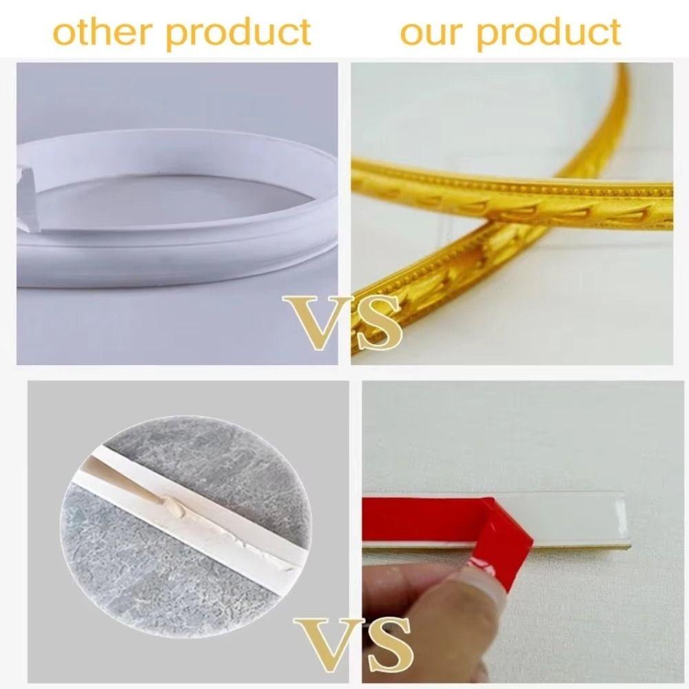 1мx12мм Декоративная линия для стен Самоклеящаяся Имитация тиснения Потолочный плинтус Водонепроницаемая 3D Декоративная отделка для дома