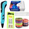 3D Printing Pen Set for Kids with Power Supply Pla Filament Travel Case Birthday Christmas Gift for Kids