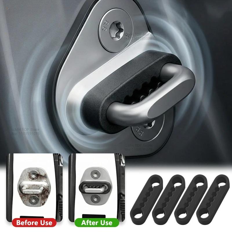 Car Door Shock Absorber Universal Car Door Buckle Soundproof Deadener Damper Cushion Anti-Vibration Buffer Pad for Most Cars Interior Mirrors 6