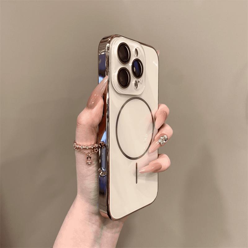 Магнитный чехол-зеркало с полным покрытием для Apple iPhone 15/16 Pro Max