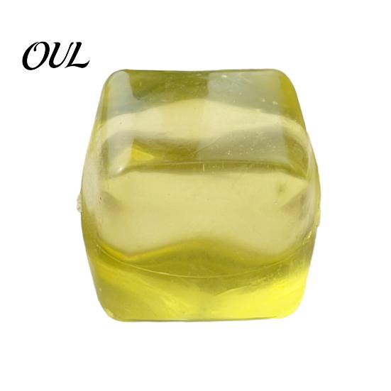 Lemon Stress Relief Toy Transparent Squeeze Toy, Jellyfish Ice Cream Soft Clear Cube Sensory for Kids Adults Portable Reliever
