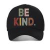 Кепка с буквенным принтом BE KIND Мужская летняя Сетчатая шляпа для улицы Повседневная спортивная кепка Регулируемая Дышащая Snapback кепки