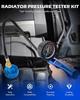 Набор для проверки давления охлаждающей жидкости, 19 шт. с 15 адаптерами и ключом, вакуумный насос и зондовый термометр
