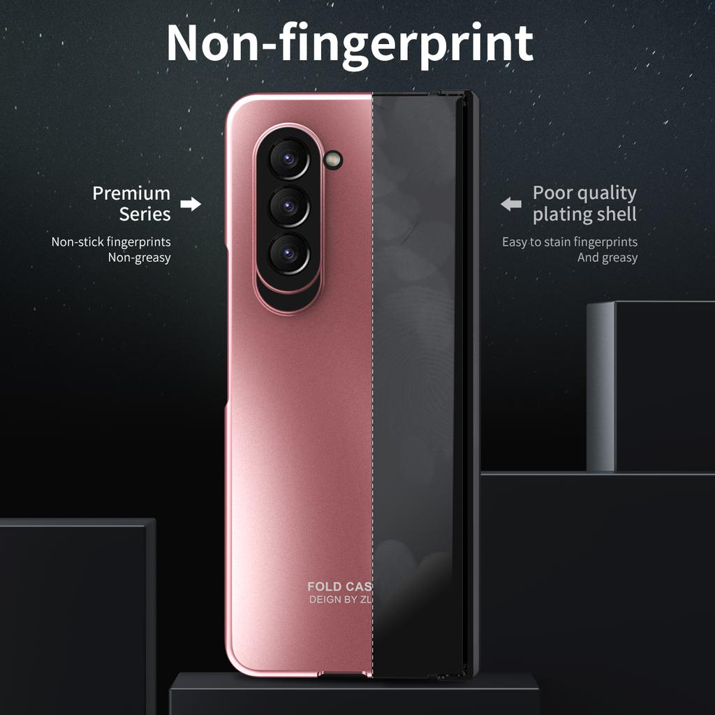 Для samsung fold 5 Противоударный Чехол-книжка с шарниром для Samsung Galaxy Z Fold 5 Fold5 Zfold5 5G Пленка из закаленного стекла Capa