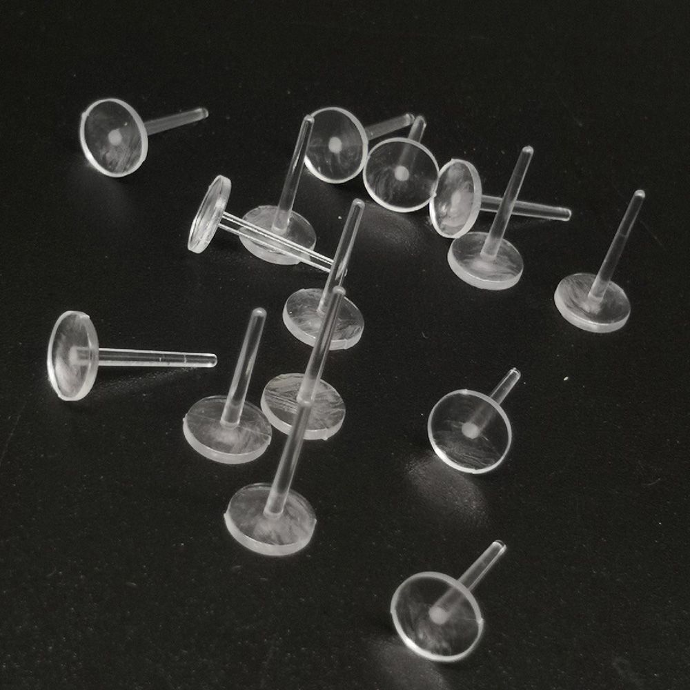 Plastic Flat Stud Pin Anti Allergy Jewelry Parts Jewelry accessory Stud Earring Jewelry Making