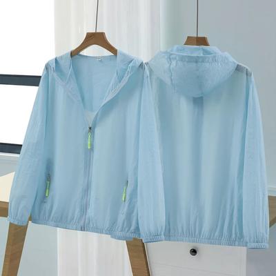 Женская летняя однотонная свободная одежда для защиты от солнца, молодежный дышащий кожаный топ с защитой от комаров