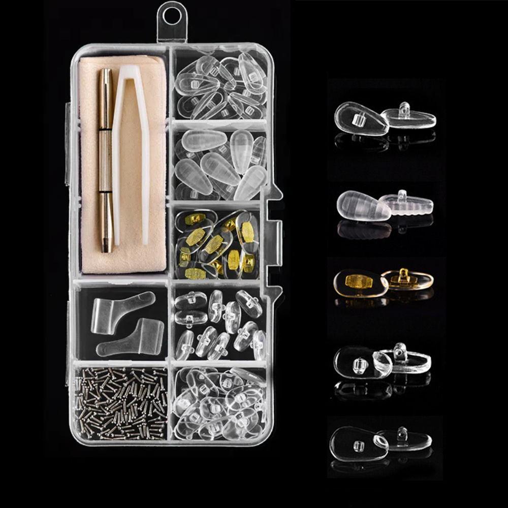 Antiskid Precision Screw Sets Silicone Glasses Repair Tools Eyeglass Repair Kit  Repair Accessories