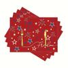 1 шт. Скатерти-подставки с американской звездно-полосатой символикой, Патриотические подставки под тарелки ко Дню памяти, Подходят для украшения вечеринок, кухни, ресторана