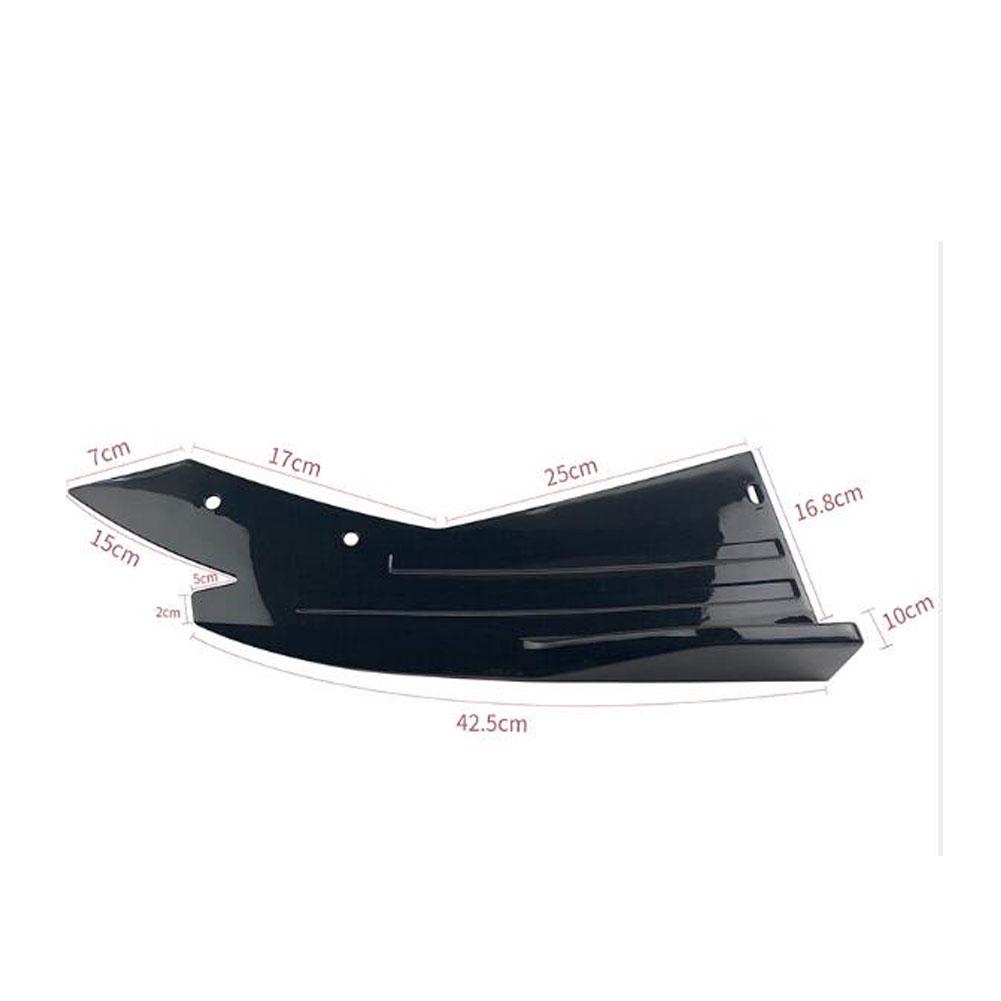 2 шт. Универсальный автомобильный задний бампер спойлер губа карбоновое волокно крыло отделка защита противоударный диффузор боковая юбка обертка угловой сплиттер
