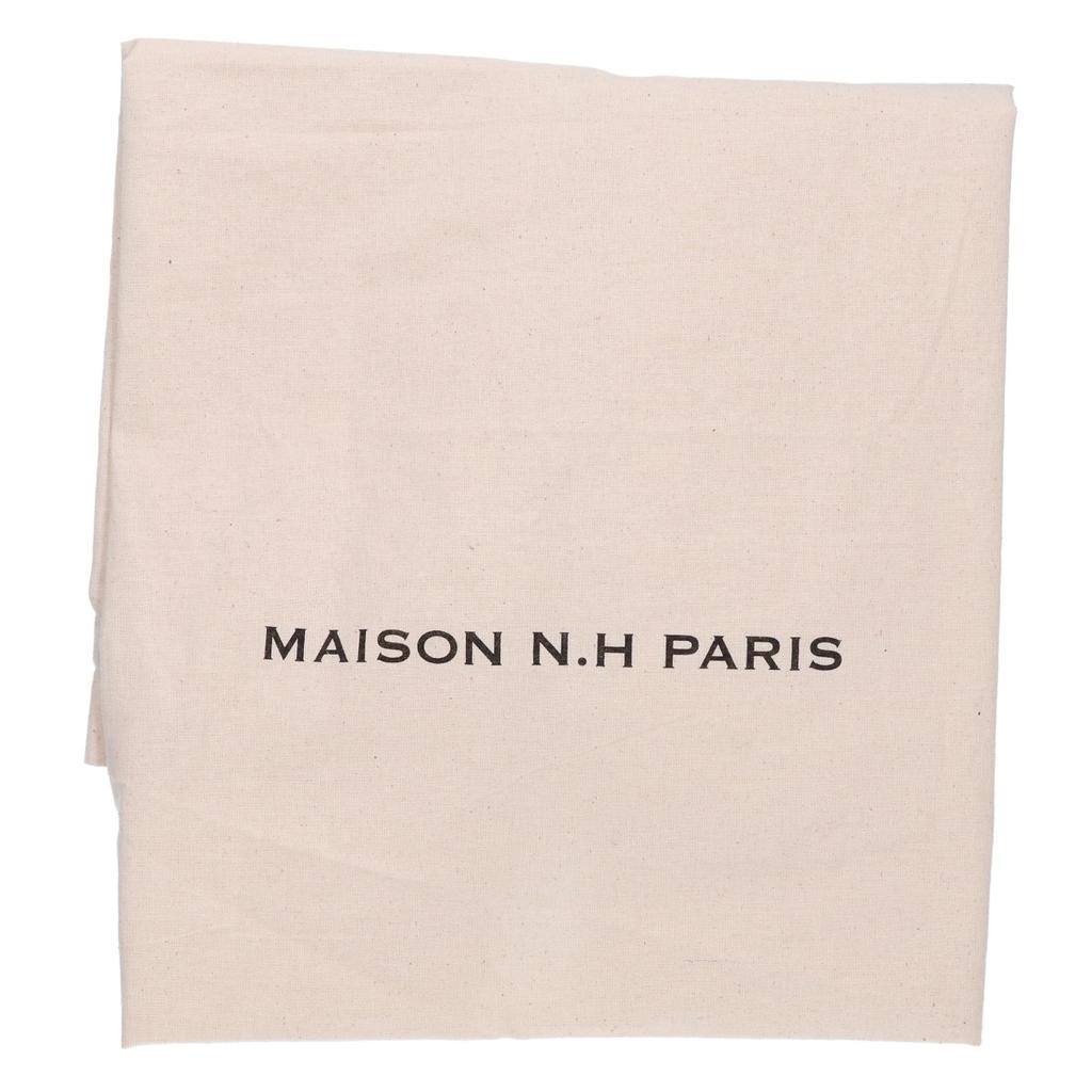MAISON NH PARIS OLIVIA CUIR Lambskin Shoulder Bag blackUsed