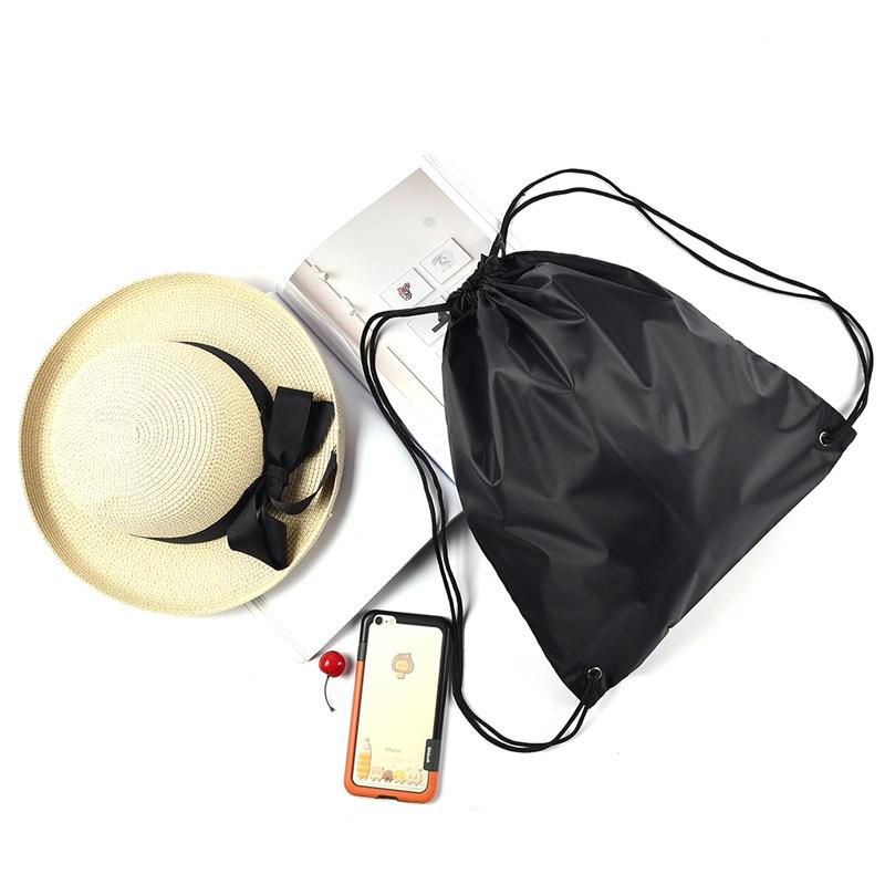 Sport Cinch Sack Environmental Waterproof Gym Duffle Backpack Pack Pouch Drawstring Bag