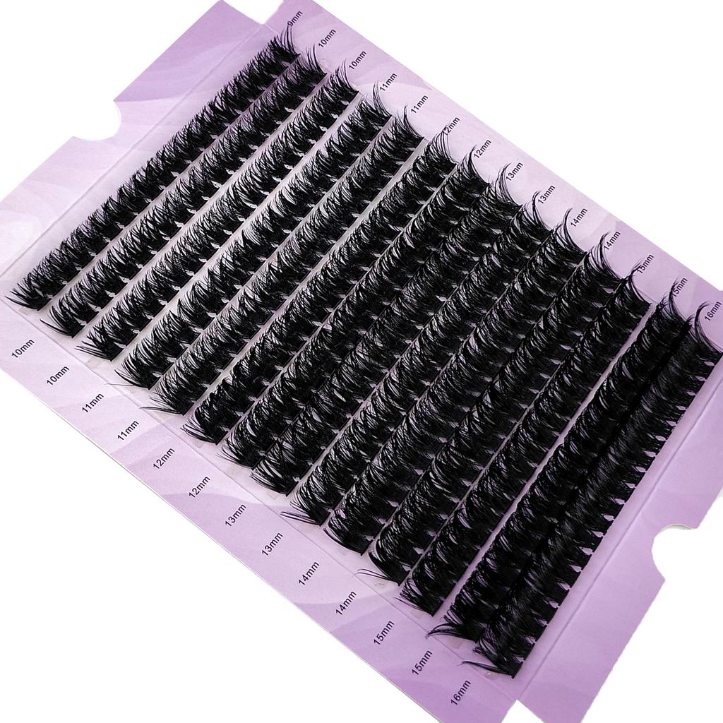 New 280Bundles 100D Cluster Eyelash Extension 9-16mm Natural Thick Style Individual Eyelashes Handmade Eyelash Bundles Mink Lash