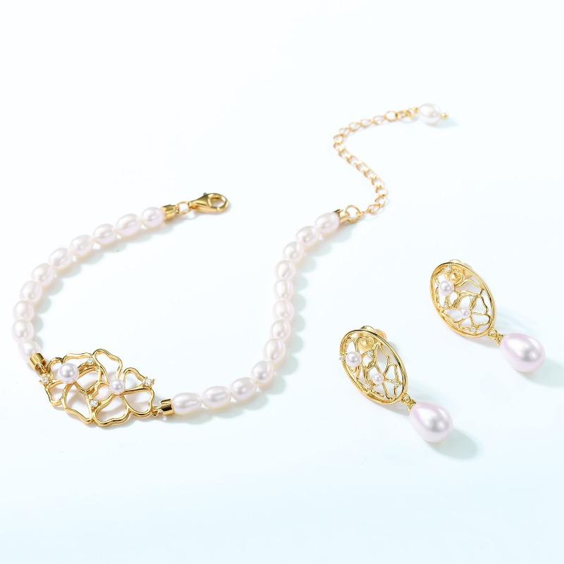 Meier New arrivalaccessible luxuryniche style pearl bracelet s925 sterling silver bracelet frenchclassy sense bracelet