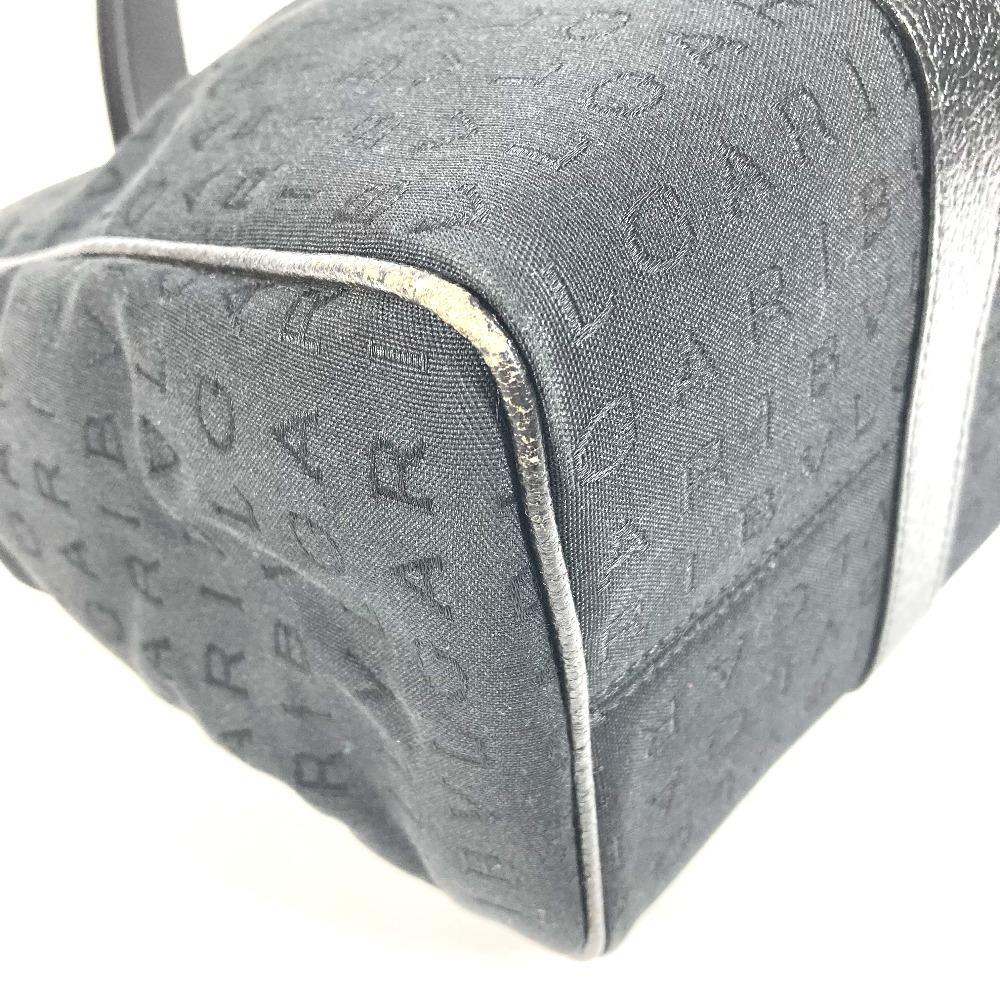 BVLGARI Logo mania Bag Tote Bag Shoulder Bag Leather/Canvas Black