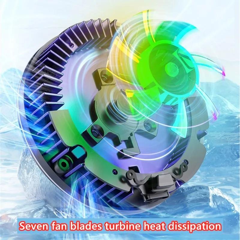 New Magnetic Mobile Radiator with Digital Display for Flat Plate Cooler Mobile Cooling Fan General Apple Huawei Samsung Mobile