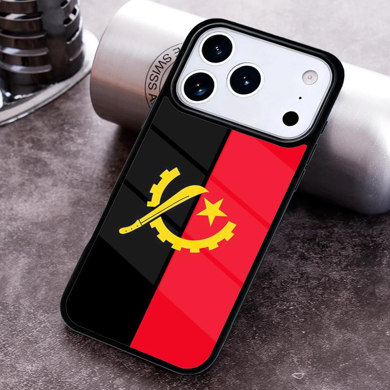 Angola flag Phone Case For iPhone 17 16 15 14 13 12 11 Pro Max Plus 17Air Soft Silicone Cover