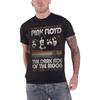 Футболка Pink Floyd Dark Side of The Moon Винтажные полосы Официальная Мужская Новая Черная Размер S