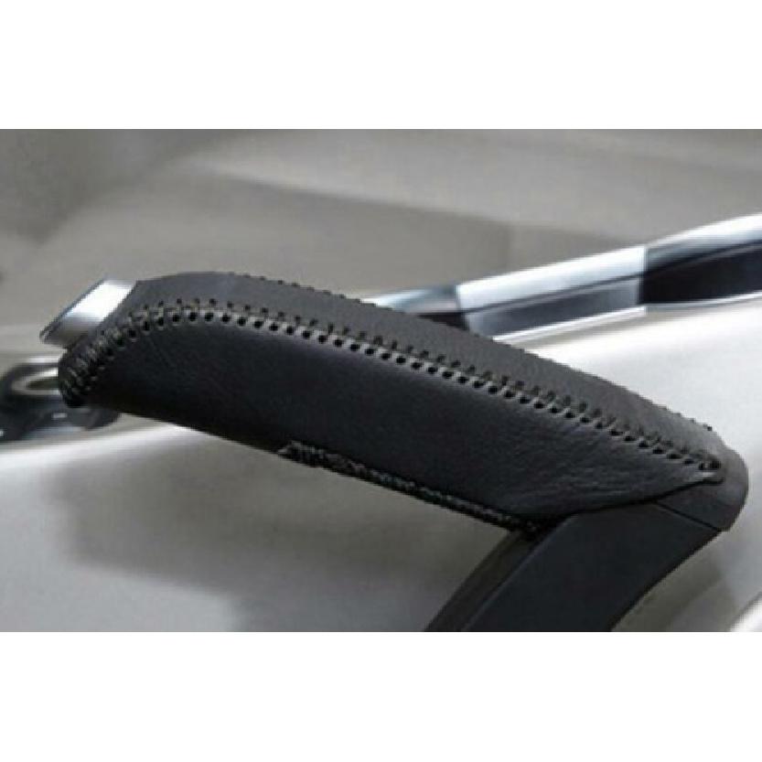 Black Leather Shifter Hand Brake Cover Trim 1PCS For Ford Escape Kuga 2013-2016