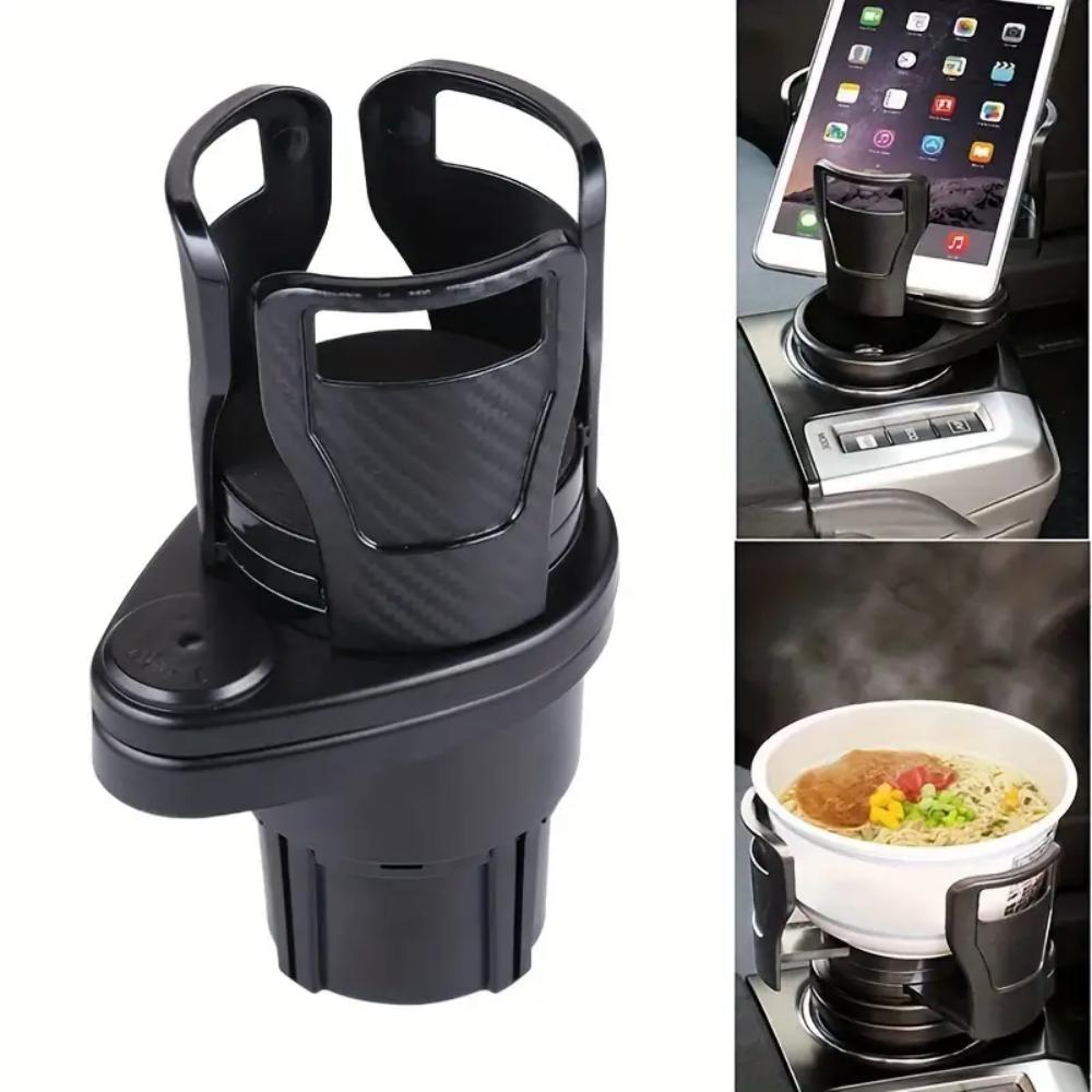 Car Cup Holder Extension Adapter Multi-Functional Cup Holder Upgraded Base More Stable and Less Prone To Spills