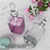 AEE2-Glass Soap Dispenser With Rust Proof Stainless Steel Pump Refillable Hand Soap Dispenser Bathroom Soap Dispenser