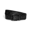 CINTURÓN hebilla de pin de arnés para mujer negro gris ancho 3,8 cm CQ082-QBMI5