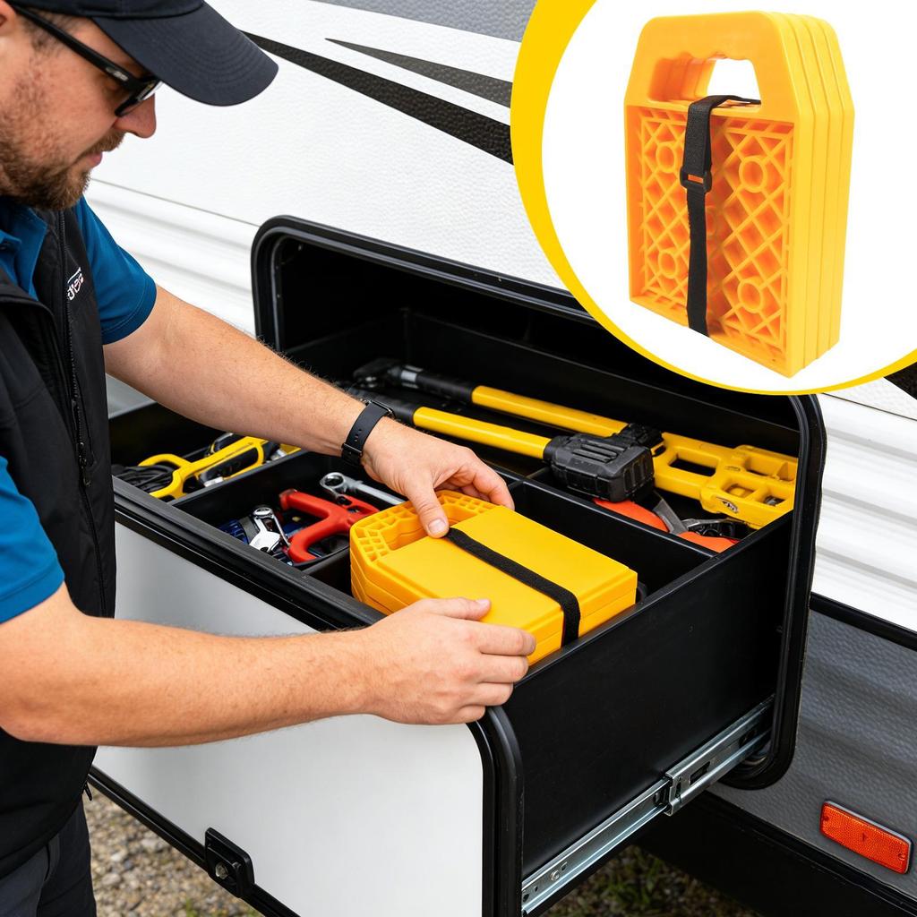 Подушки для домкратов для выравнивания 4 штуки Противоскользящая стабильная поддержка Блок-стабилизатор Блоки-подушки для домкрата для автодома для крана прицепа эвакуатора