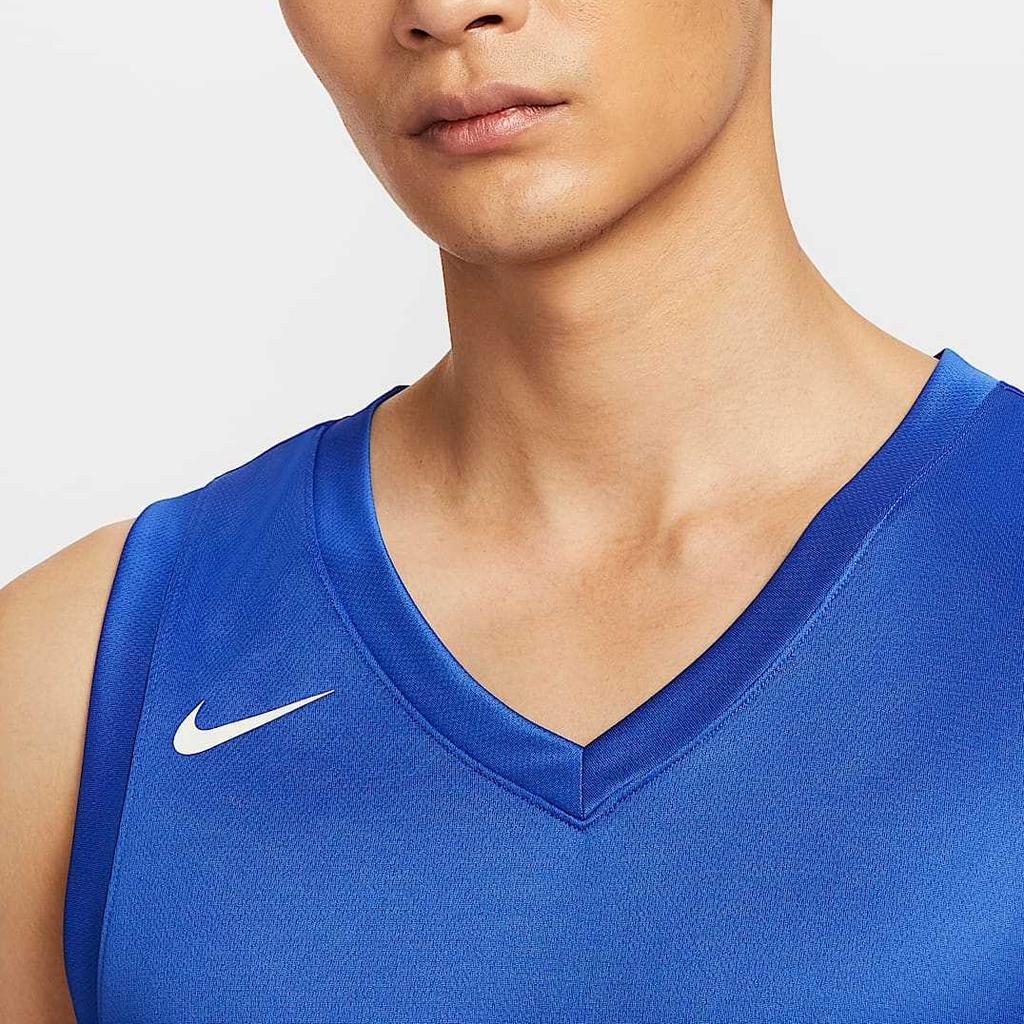 Nike Dri-Fit Elite Power Comfortable Fashionable Versatile Fitted Basketball Jersey Men Tops Deep-Team-Blue IM9813-449