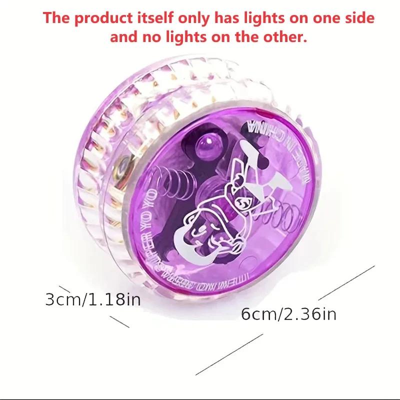 Kids' Glow Yo-yo Creative Glitter Toy Yo-yo Boy Dazzling Yo-yo Puzzle Glow-in-the-dark Yoyo Ball