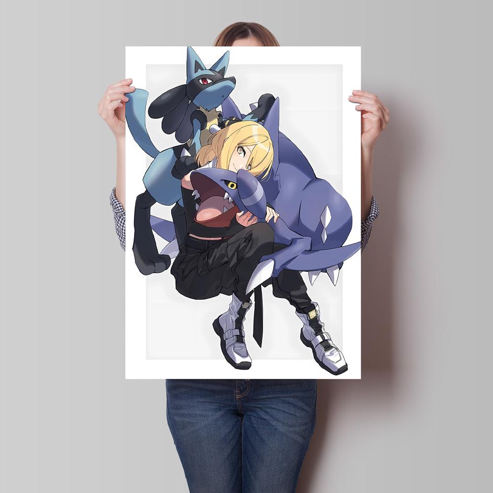 Hot Anime Poster Pokemon Akari Arceus Cartoon Character Picture High Quality Canvas Children's Room Home Decoration Paintings