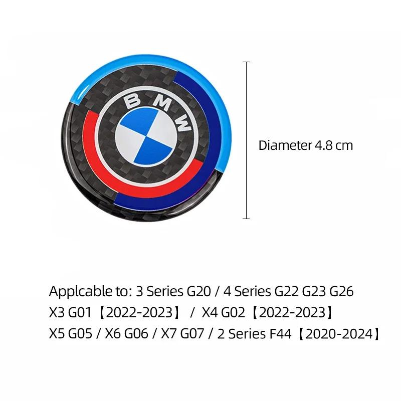 BAGO1 2026 Car Sticker BMW M Emblem Car Multimedia Knob Sticker For G20 G30 F10 F40 F44 F34 F30 G01 G02 G05 G06 G07 F25 F26 F07 F15 F1