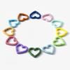 1pcs Metal Heart Spring Clasp Openable Love Shaped Carabiner DIY Backpack Bags Accessories