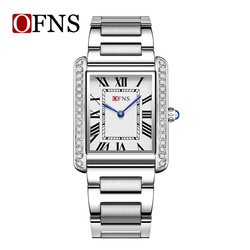 Женские кварцевые часы Sanda, маленький циферблат, римские цифры, модные водонепроницаемые прямоугольные, парный дизайн.