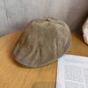 Color Solid Classic Retro Newsboy Cap Faux Suede Material Fall Women Winter